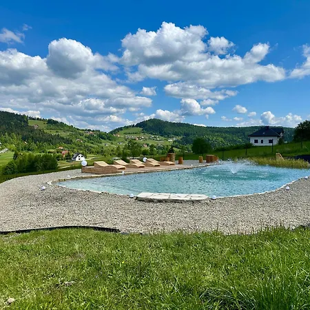Stodoly Modyn - W Beskidzie Wyspowym - Staw Kapielowy, Balia, Sauna, Grota Solna - Widok Na Gory * Kamienica (Limanowa)